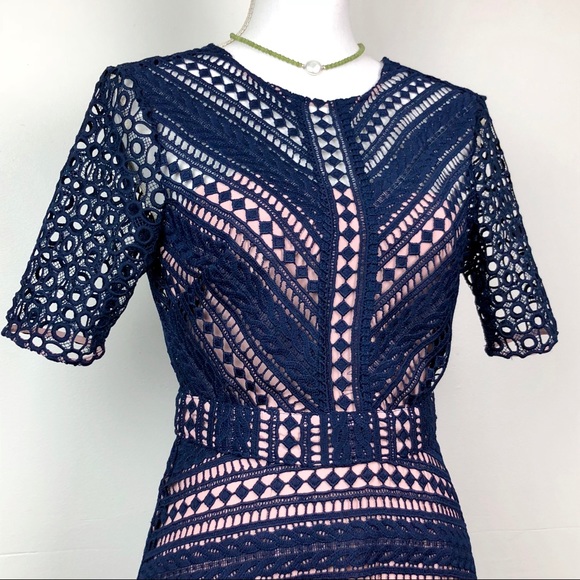 DONATED - ASOS Premium Occasion Lace Midi Dress - Picture 6 of 8